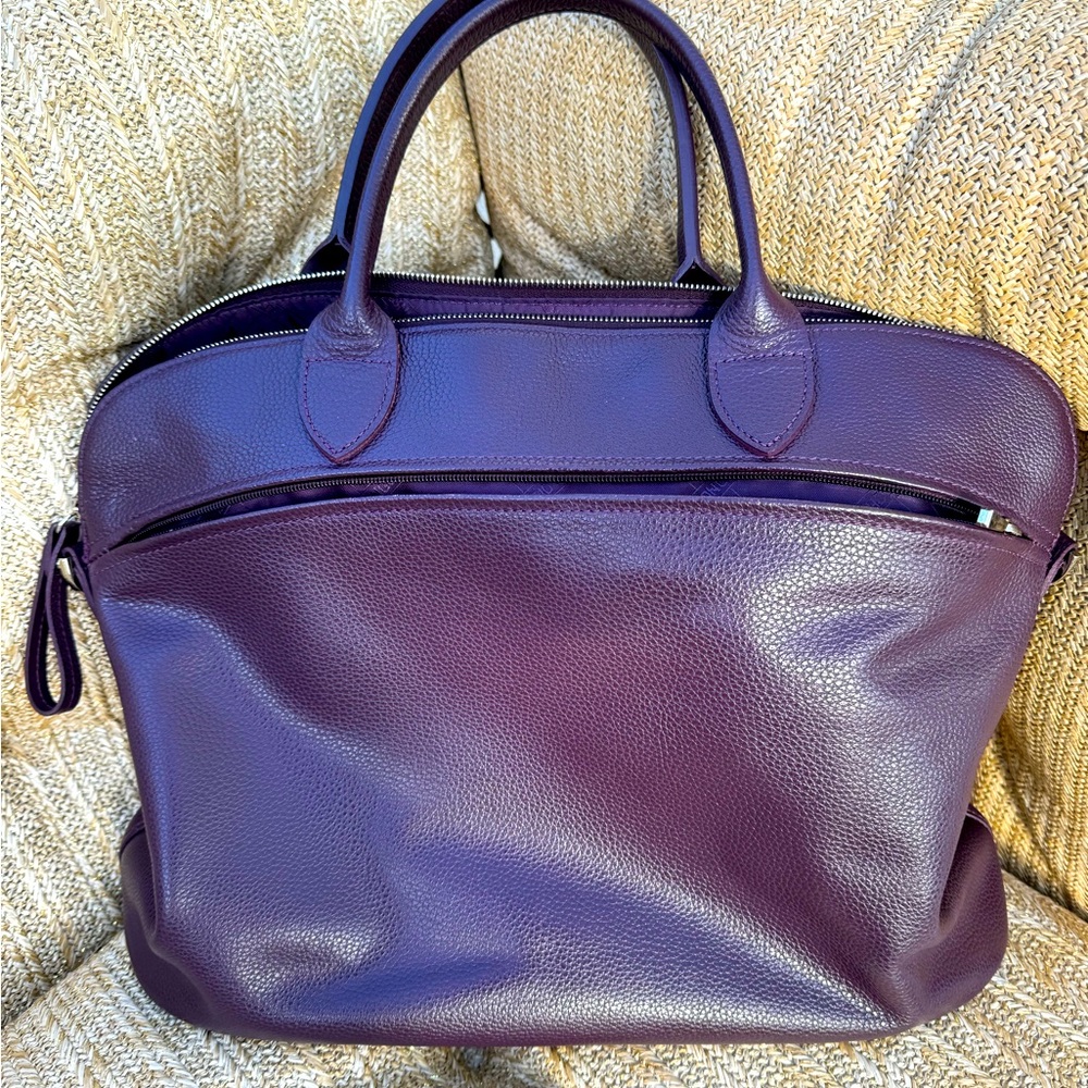 Longchamps Leather Business Tote